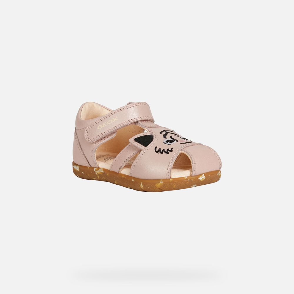 Sandalias Geox Bebe Rosa - Alul Girl - MJQAF8564